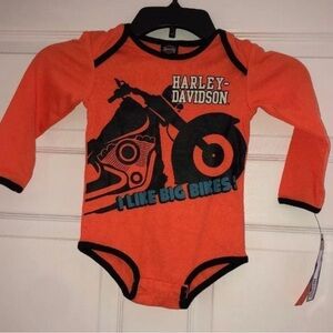 Harley-Davidson Orange Kids One Piece